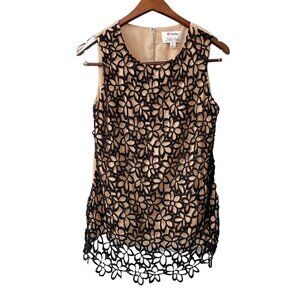 Lela Rose Neiman Marcus Target Guipure Crochet Lace Top Woman's Size Small Silk